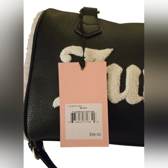 Juicy Couture Black and White 2-Way Crossbody/Satchel Bag - Picture 7 of 8